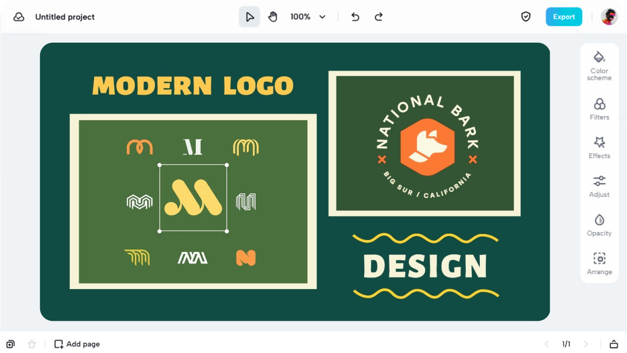 Create modern badge logos